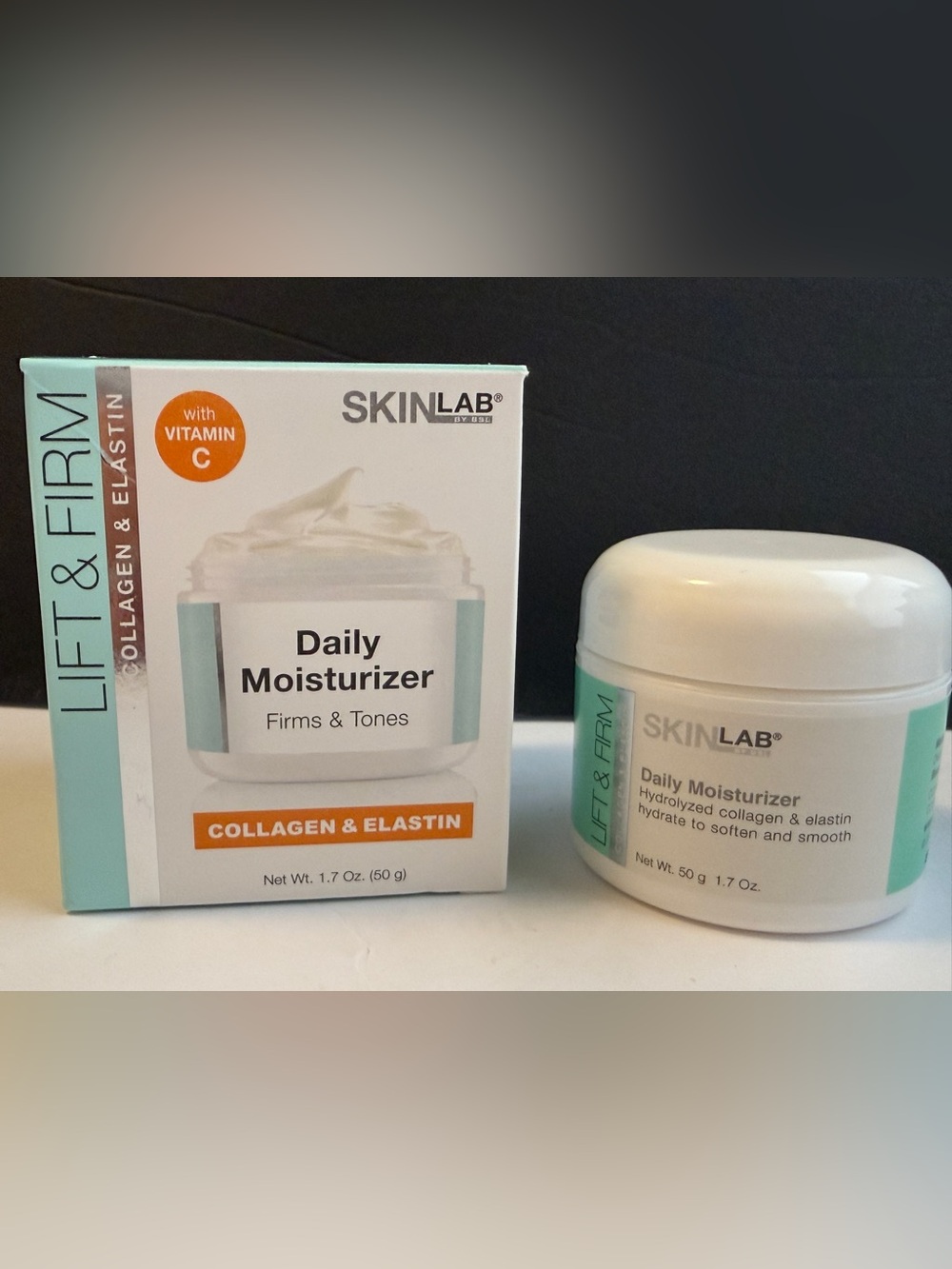 SkinLab Lift & Firm Daily Moisturizer Collagen Elastin Vitamin C 1.7 oz 50g
